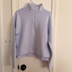 Calia Lilac/Lavender Quarter Zip Size Large